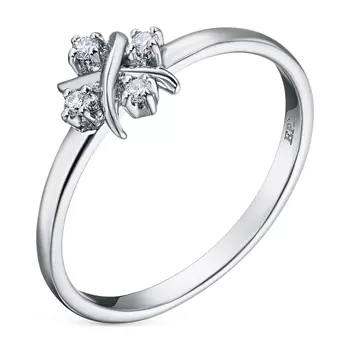 Кольцо из белого золота с бриллиантами э0901кц11191270