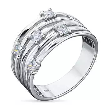 Кольцо из белого золота с бриллиантами э4001кц04210653