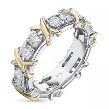 Кольцо из белого золота с бриллиантами э4101кц04180800