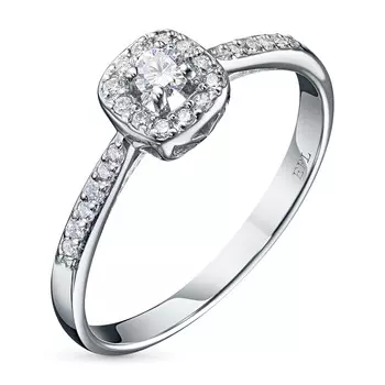 Кольцо из белого золота с бриллиантами э0901кц12195520