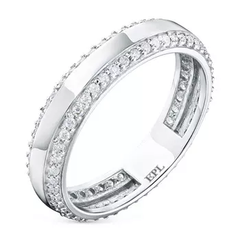 Кольцо из белого золота с бриллиантами э0901кц04210377