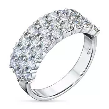 Кольцо из белого золота с бриллиантами э0901кц02210916