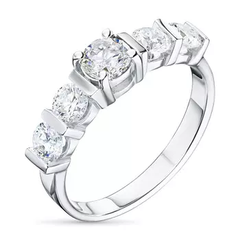 Кольцо из белого золота с бриллиантами э0901кц12140600