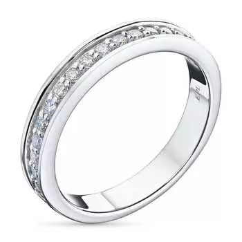 Кольцо из белого золота с бриллиантами э0901кц04220557