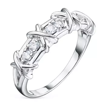 Кольцо из белого золота с бриллиантами э0901кц07156100