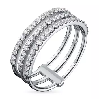 Кольцо из белого золота с бриллиантами э0901кц07190150