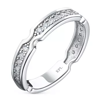 Кольцо из белого золота с бриллиантами э4001кц04220656