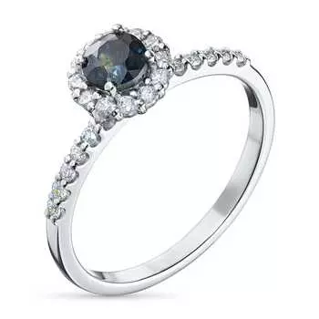 Кольцо из белого золота с бриллиантами э0937кц06165200