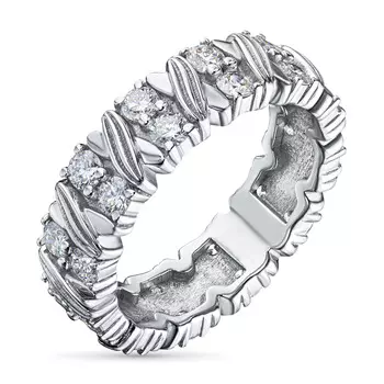 Кольцо из белого золота с бриллиантами э4001кц09210661