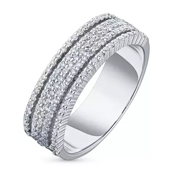 Кольцо из белого золота с бриллиантами э0901кц04201514