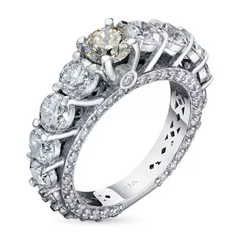 Кольцо из белого золота с бриллиантами э0901кц04201804