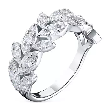 Кольцо из белого золота с бриллиантами э0901кц05210957