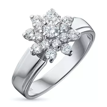 Кольцо из белого золота с бриллиантами э4001кц09160400