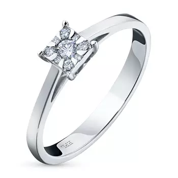 Кольцо из белого золота с бриллиантами э4001кц04200709