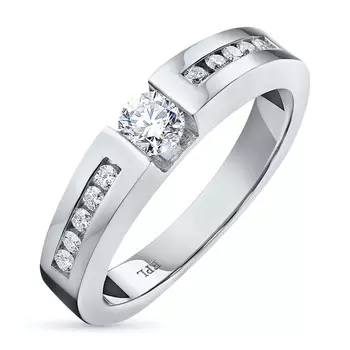 Кольцо из белого золота с бриллиантами э4001кц05150600