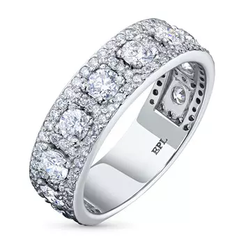 Кольцо из белого золота с бриллиантами э4701кц10130200