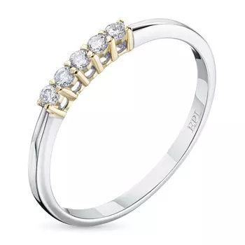 Кольцо из белого золота с бриллиантами э4801кц04200715