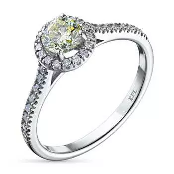 Кольцо из белого золота с бриллиантами э0901кц08220612