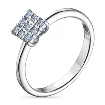 Кольцо из белого золота с бриллиантами э4701кц04210659