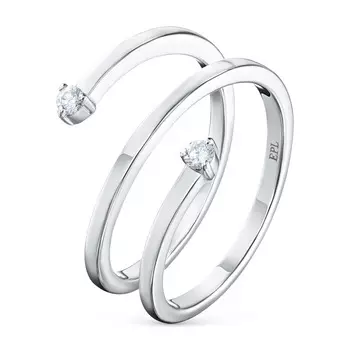 Кольцо из белого золота с бриллиантами э4701кц03210518