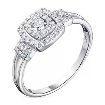 Кольцо из белого золота с бриллиантами э4701кц09210127