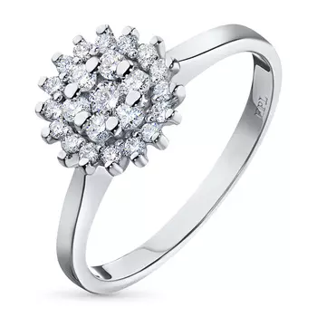 Кольцо из белого золота с бриллиантами э0901кц06184900