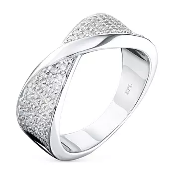 Кольцо из белого золота с бриллиантами э0901кц10210002