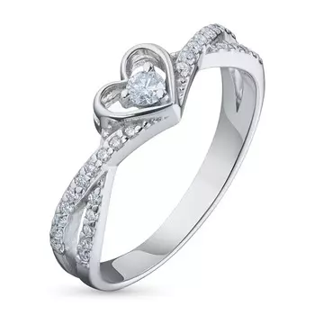 Кольцо из белого золота с бриллиантами э0901кц04200779