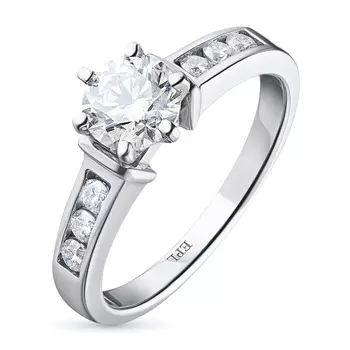 Кольцо из белого золота с бриллиантами э0901кц08151700