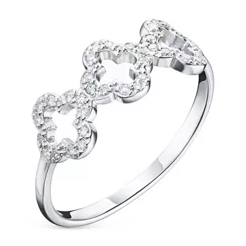 Кольцо из белого золота с бриллиантами э0901кц08210003