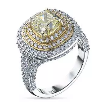 Кольцо из белого золота с бриллиантами э4101кц12220383