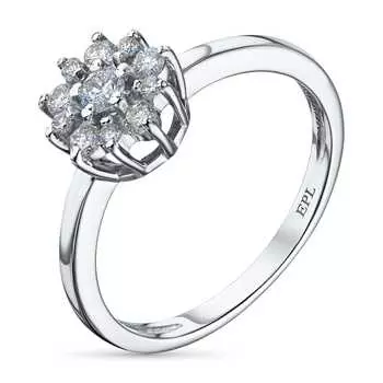 Кольцо из белого золота с бриллиантами э4001кц10177200