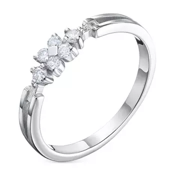 Кольцо из белого золота с бриллиантами э4701кц08210005