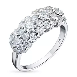 Кольцо из белого золота с бриллиантами э0901кц10170900