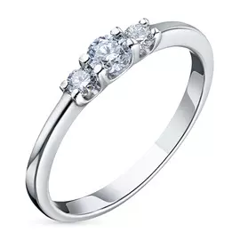 Кольцо из белого золота с бриллиантами э0901кц02203700