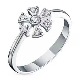 Кольцо из белого золота с бриллиантами э0901кц02203520