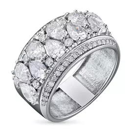 Кольцо из белого золота с бриллиантами э0901кц07200362