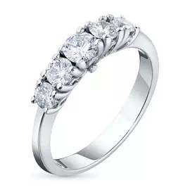 Кольцо из белого золота с бриллиантами э0901кц08160700