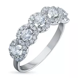 Кольцо из белого золота с бриллиантами э0901кц09181000