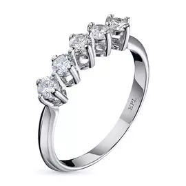 Кольцо из белого золота с бриллиантами э0901кц03183700