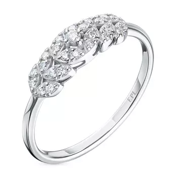 Кольцо из белого золота с бриллиантами э0901кц06210504