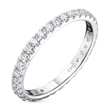 Кольцо из белого золота с бриллиантами э0901кц07210306