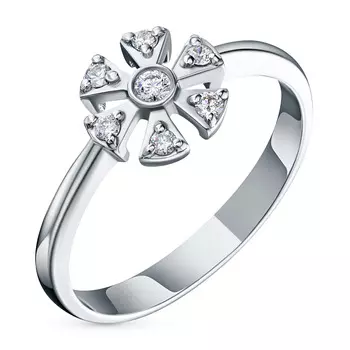 Кольцо из белого золота с бриллиантами э0901кц02203520