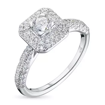 Кольцо из белого золота с бриллиантами э4701кц06210952