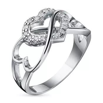 Кольцо из белого золота с бриллиантом э0901кц04200843