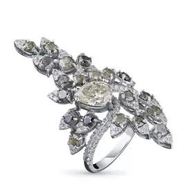 Кольцо из белого золота с бриллиантами э0924кц07193510