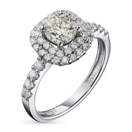 Кольцо из белого золота с бриллиантами э0901к_1219553