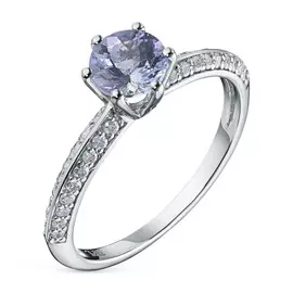 Кольцо из белого золота с бриллиантами ВГ09к011906