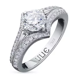 Кольцо из белого золота с бриллиантами э0901кц12161700