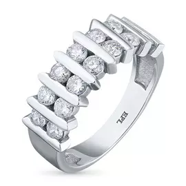 Кольцо из белого золота с бриллиантами э09к021597